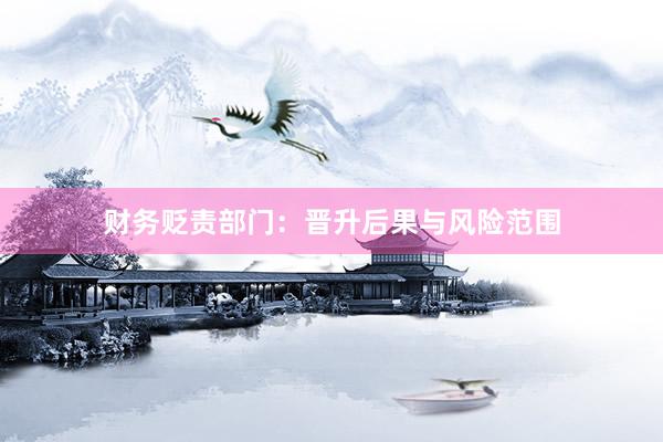 财务贬责部门:晋升后果与风险范围